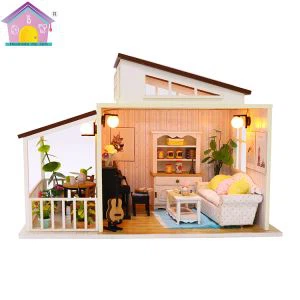 DIY Fa Dollhouse bútorok Doll House szoba