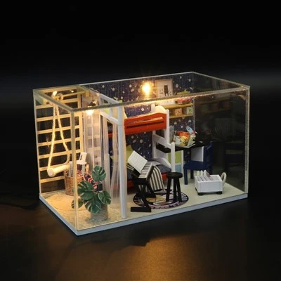 Hongda miniatűr kellékek kisgyerekes játékház miniatűr házkészlet barkácsház
